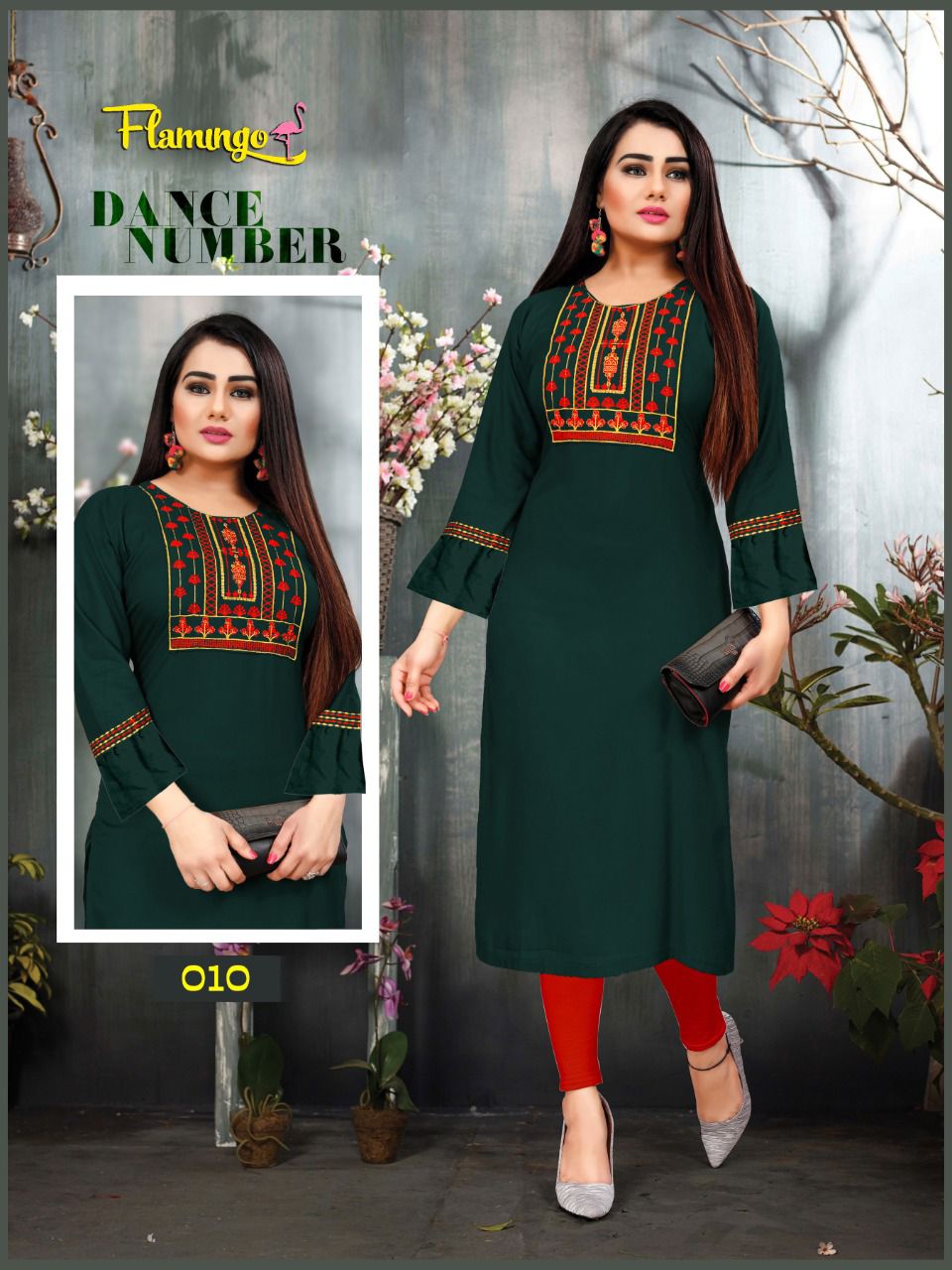Beauty Queen Flemingo 2 Printed Rayon Regular Wear Latest Kurti Collection